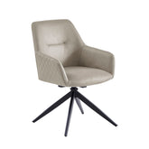 Barbara Dining Chair - Beige Microfiber